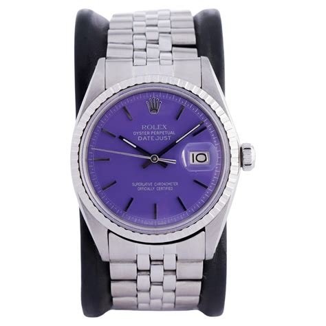 rolex with purple face|Rolex purple dial.